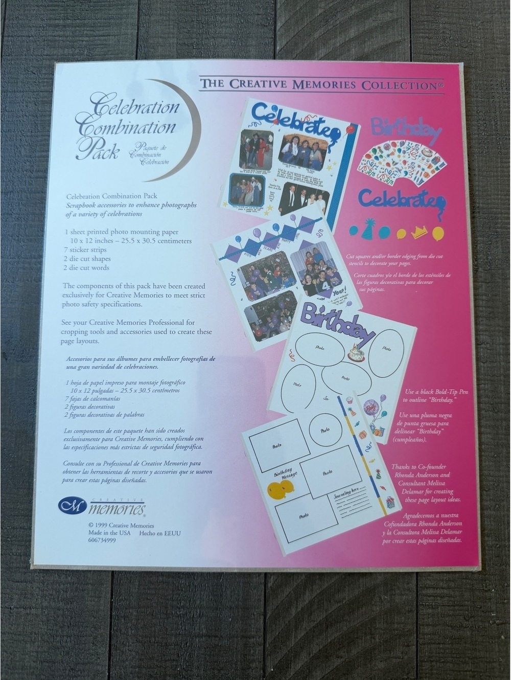 Creative Memories Celebration Combination Pack Scrapbooking Accessories 1999